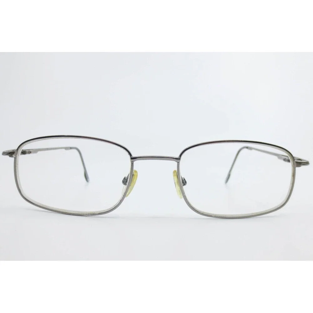 Zenni Signature Nitrogen 869204 Gunmetal Rectangular Metal Eyeglass Frames 51-19